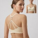 Sylve Seamless Ribbed Strappy Padded Bralette