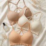 Sylve Seamless Ribbed Strappy Padded Bralette Combo Pack of 2