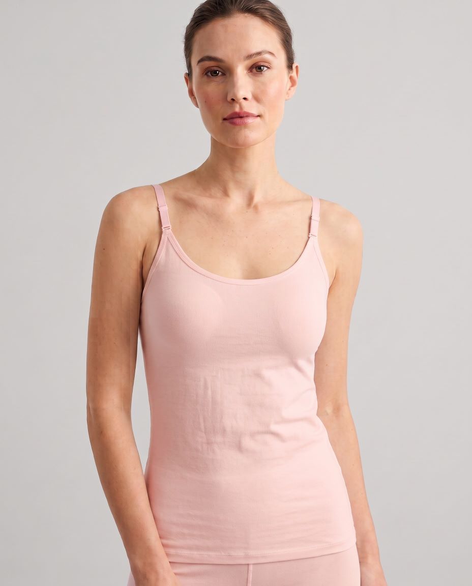 115 Camisol Pink (1) Sylve Solid Long Padded Camisole - Image 1