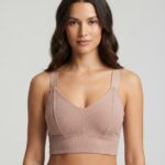 Sylve Ribbed Wide Sheer Belt Padded Bralette