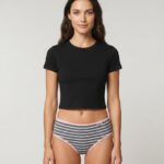 Sylve Striped Cotton Blend Stretchable Panty