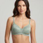 Sylve Self Print Padded Non Wired Bra