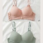 Sylve Seamless Ribbed Padded Bralette Combo Pack of 2