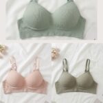 Sylve Seamless Ribbed Padded Bralette Combo Pack of 3
