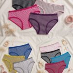 Sylve Striped Cotton Bikini Panty Combo Pack of 3