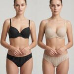 Sylve Striped Seamless Padded Wired Bra Combo Pack of 2