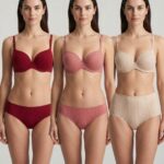 Sylve Striped Seamless Padded Wired Bra Combo Pack of 3
