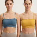 Sylve Ribbed Hook-Back Padded Bralette Combo Pack of 2