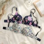 Sylve Printed Padded Wired Bra Combo Pack of 2