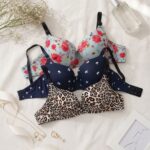 Sylve Printed Padded Wired Bra Combo Pack of 3