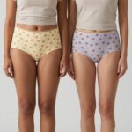 Sylve Heart Print Seamless Maxi Panty Combo Pack of 2