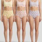 Sylve Heart Print Seamless Maxi Panty Combo Pack of 3