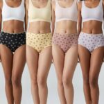 Sylve Heart Print Seamless Maxi Panty Combo Pack of 4