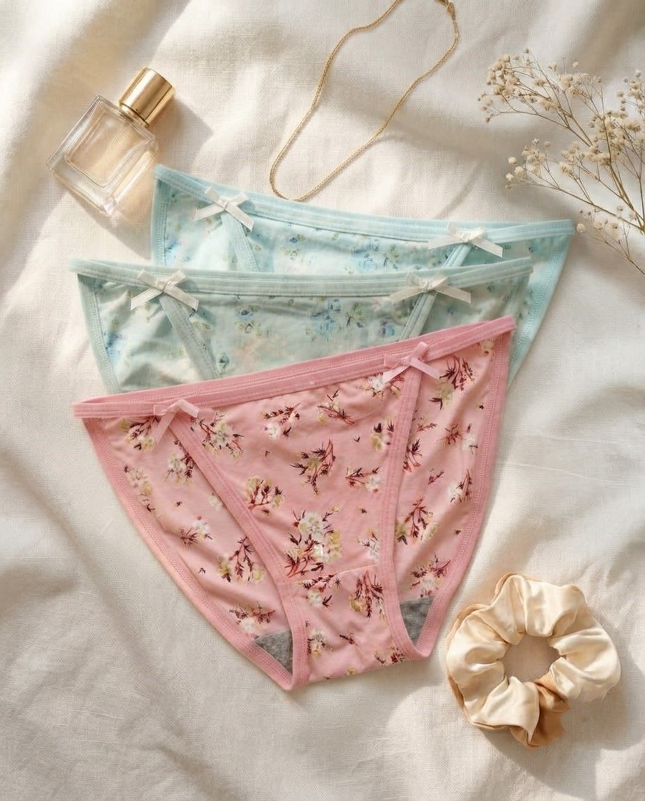 4013 Combo 3 Sylve Printed Tanga Panty Combo Pack of 3 - Image 1
