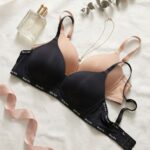 Sylve Supersoft Border Print Padded Non-Wired Bra Combo Pack of 2