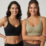 Sylve Ribbed Wide Sheer Belt Padded Bralette Combo Pack of 2