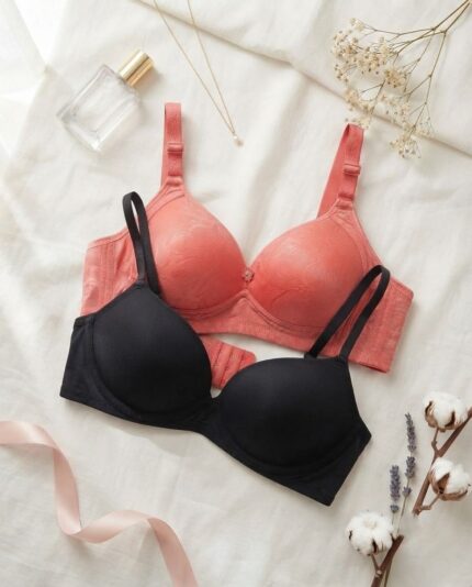Sylve Everyday Comfort Padded Non-Wired Bra Combo Pack of 2