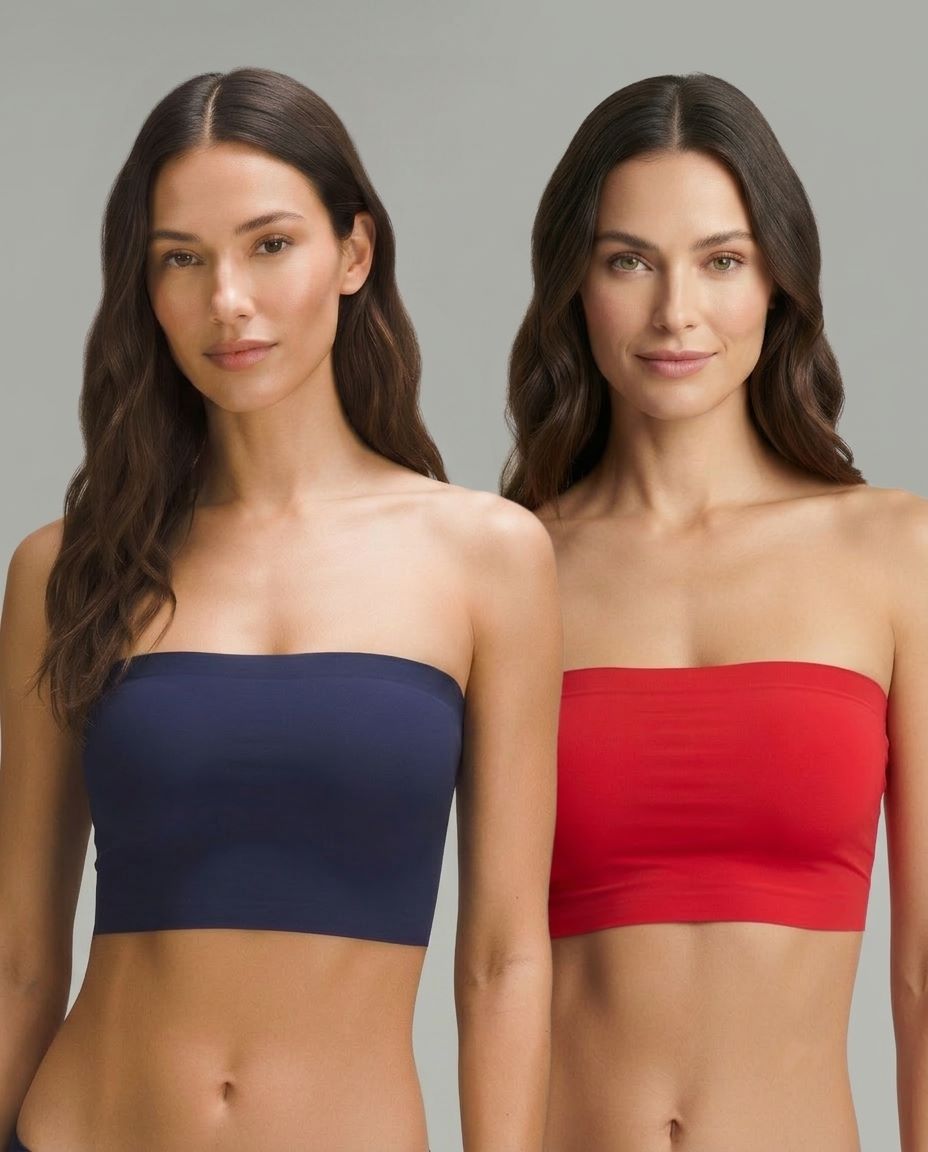 815 Combo pack 2 (2) Sylve Solid Spiral Tube Bra Combo Pack of 2 - Image 1