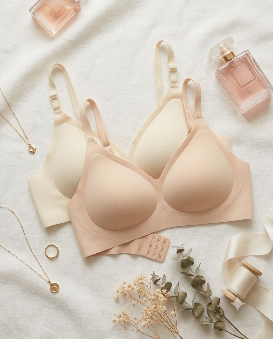 8882 Sylve Supersoft Seamless Removable Padded Non-Wired Bra Combo Pack of 3 - Image 1