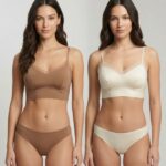 Sylve Solid Sheer Mesh Edge Padded Bralette Combo Pack of 2